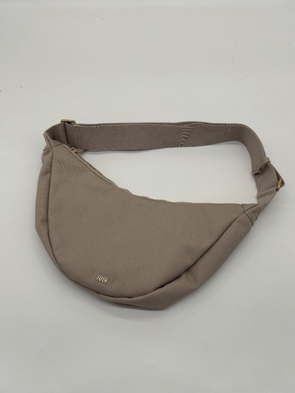 July Brown Crossbody Crescent Bag